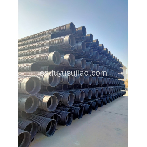 Tuberías de PE corrugadas de doble pared para alcantarillado municipal